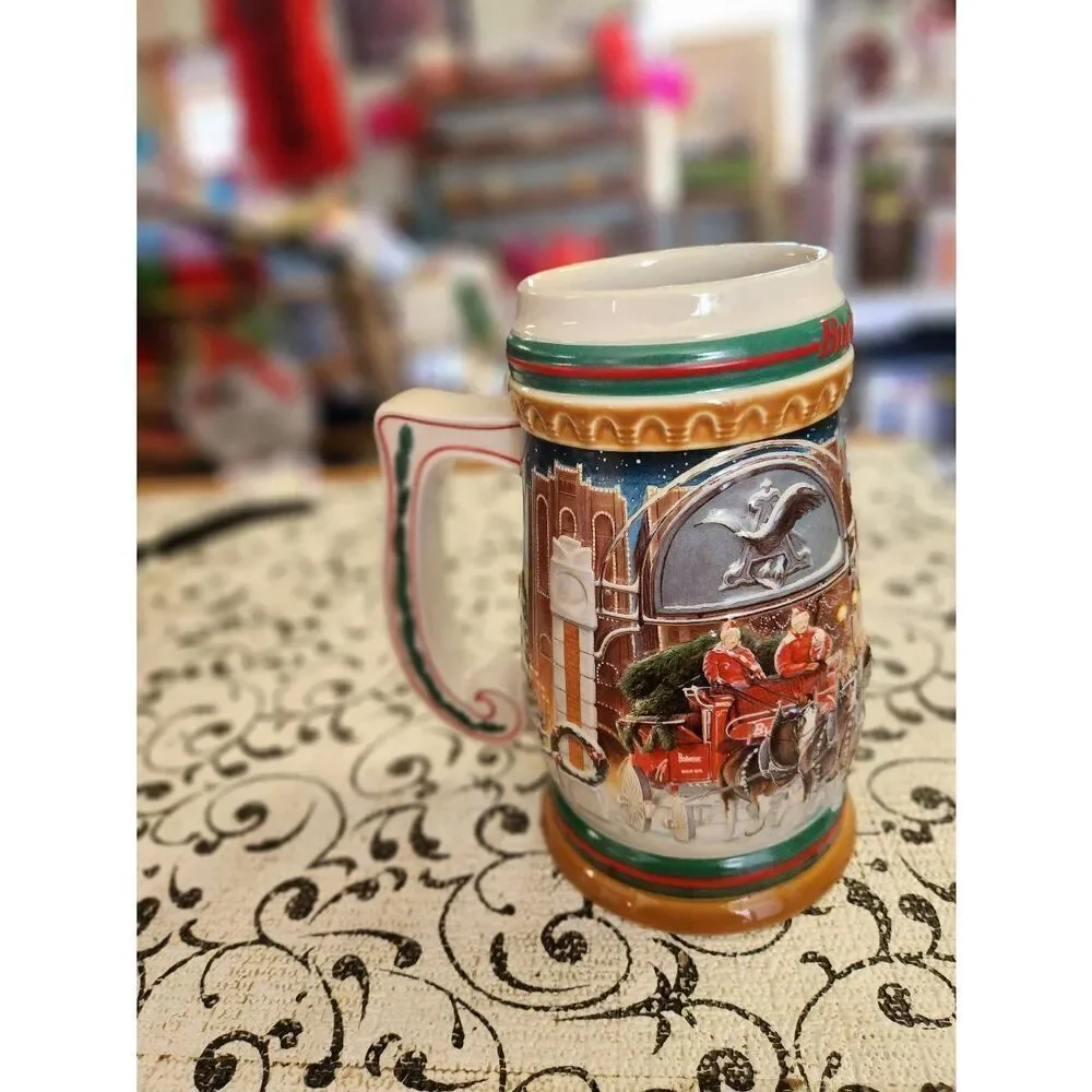 1997 Budweiser Holiday Stein